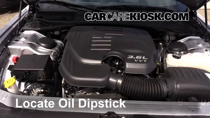 2015 Dodge Challenger SXT Plus 3.6L V6 FlexFuel Oil Check Oil Level